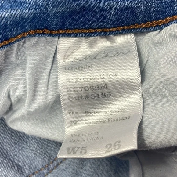 KanCan Women’s High Rise Cuffed Denim Jean Shorts, size 5/26 - Picture 3 of 9